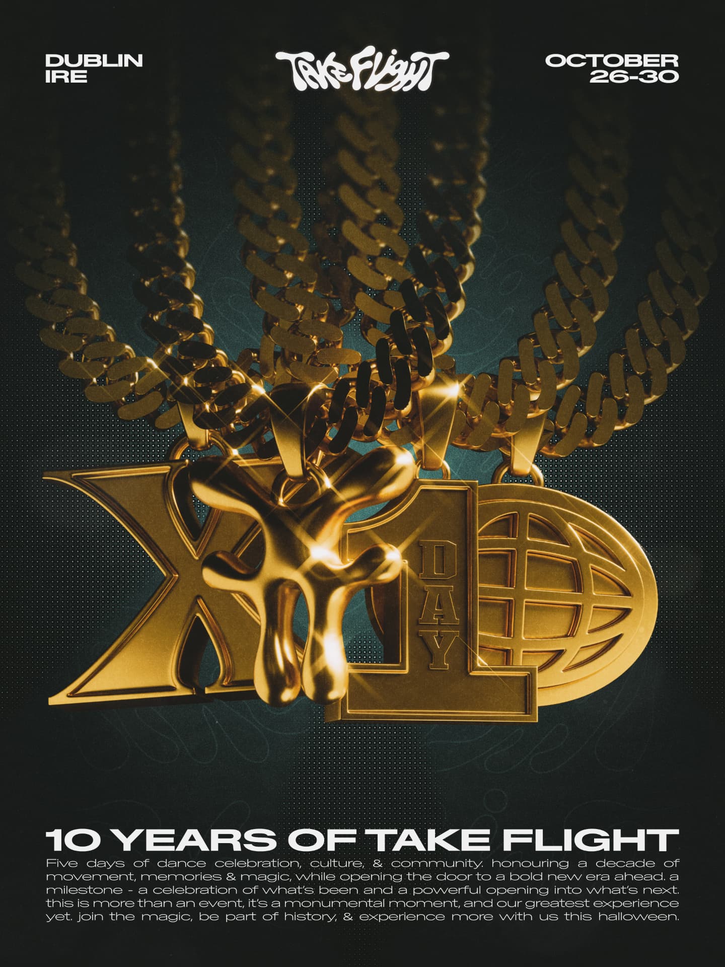 Take Flight 10 Years anniversary poster